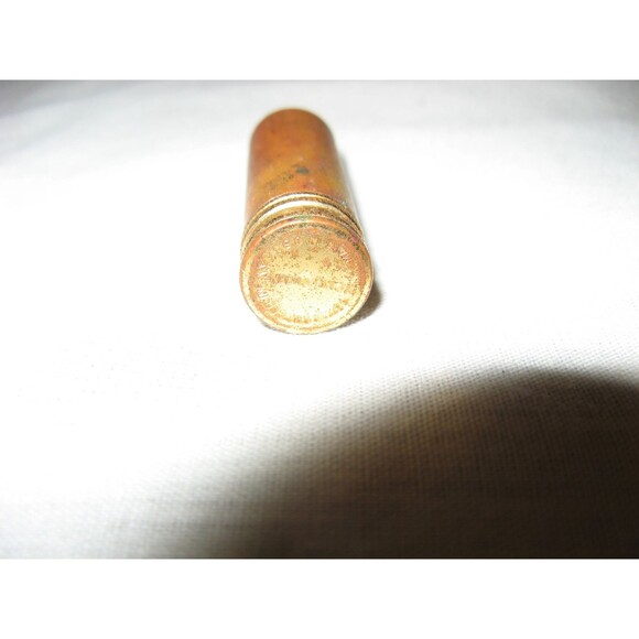 Vintage Tangee Geo W. Luft  Bullet Style Brass Lipstick Case Pink Queen - Picture 4 of 4